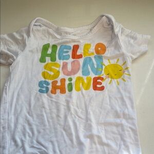 Little Sleepies White 'Hello Sunshine' T-Shirt